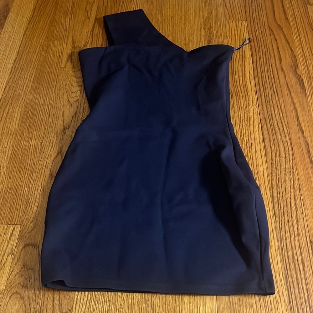 Superdown Woman’s Navy One Shoulder Dress Size S